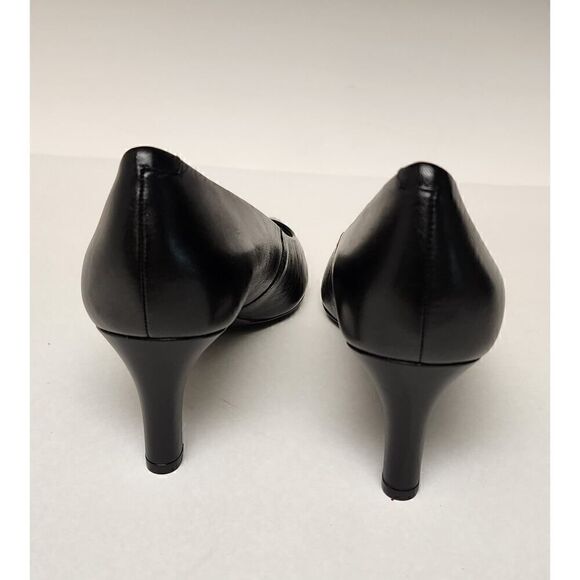 GEOX Respira Italian patent Women's Bibbiana Dress Heel Pumps, Black SZ 38/US8 - Picture 6 of 13